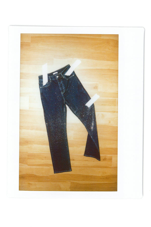 Denim strass