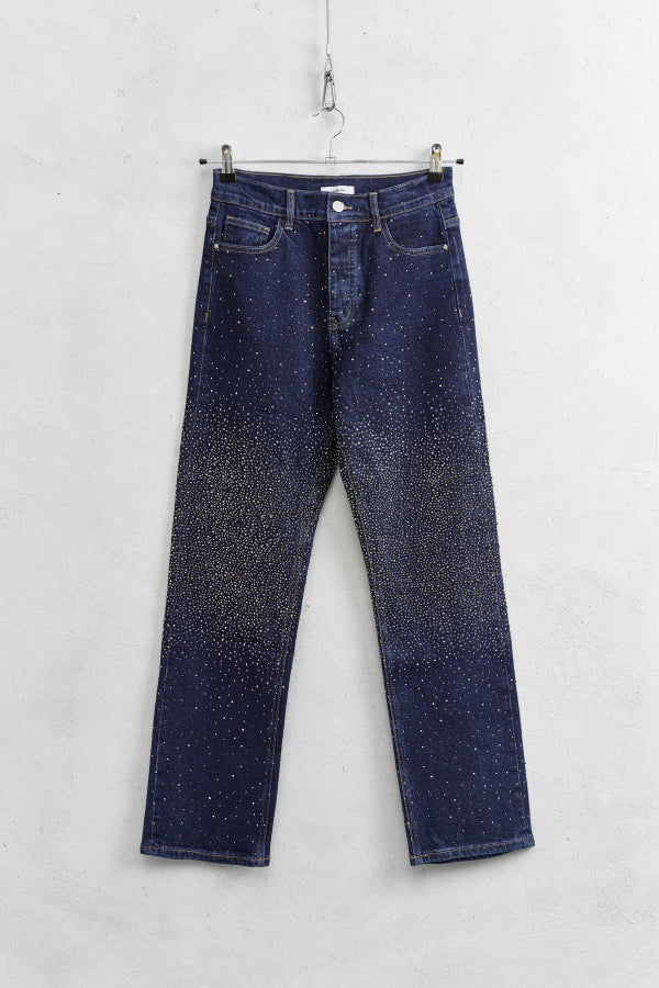 Denim strass