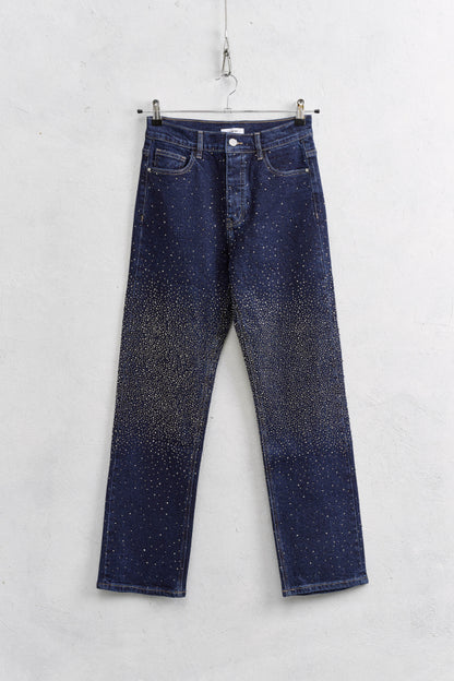 Denim strass