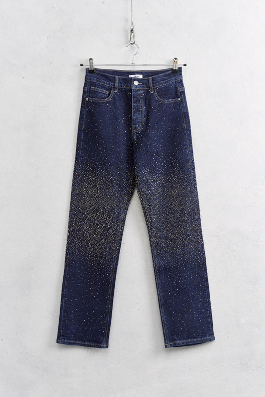 Denim strass
