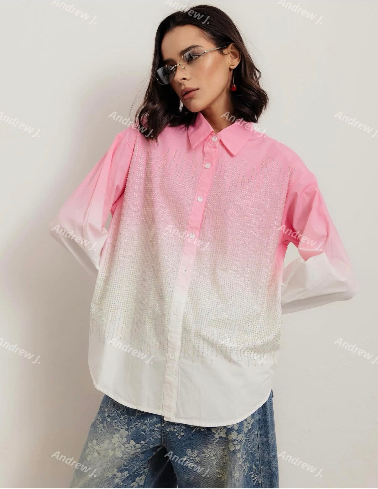 Camicia bi-color