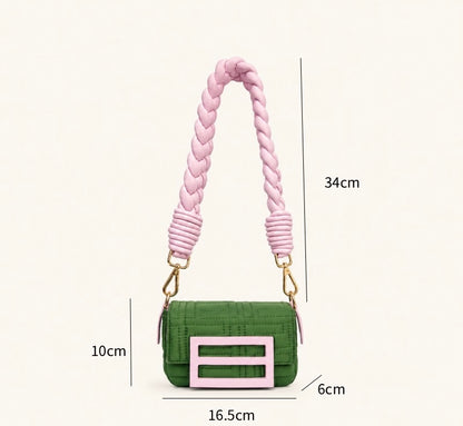 PREORDINA Borsa Mini Intreccio Candy Green