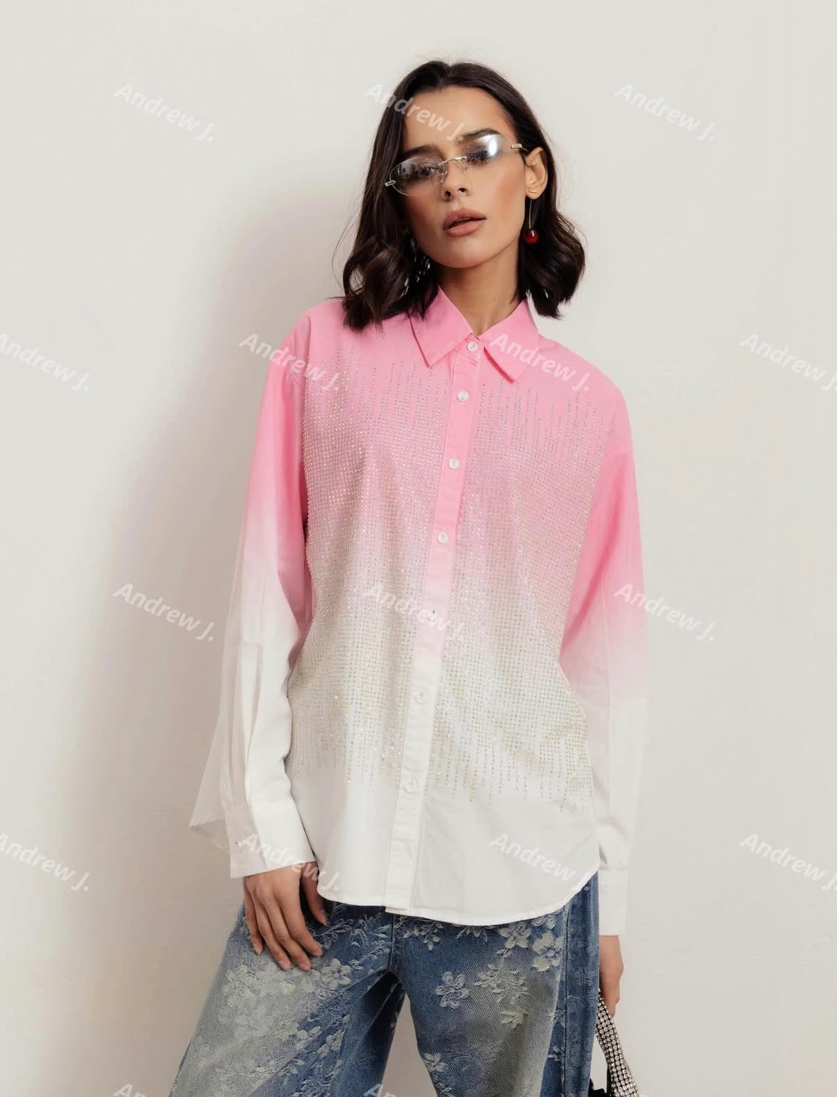 Camicia bi-color