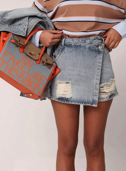 Short denim