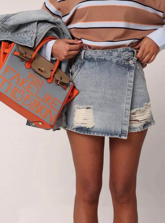 Short denim
