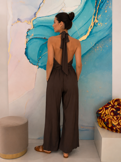 Tuta Halter Neck