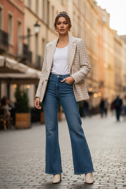 Blazer in tweed