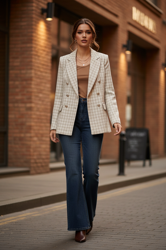 Blazer in tweed