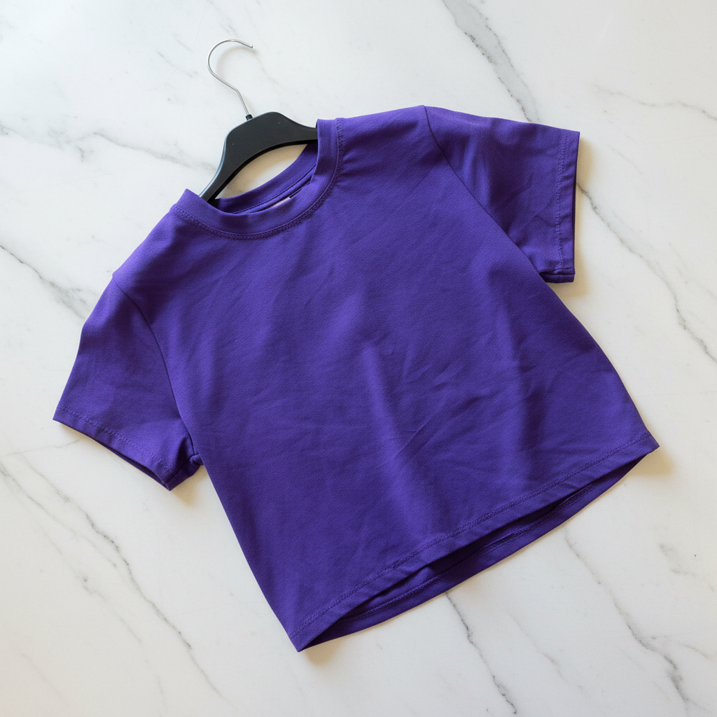 T-shirt Cropped 100% Cotone