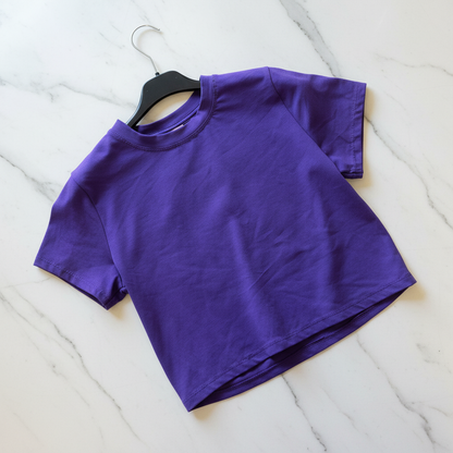 T-shirt Cropped 100% Cotone