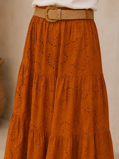 Maxi skirt sangallo