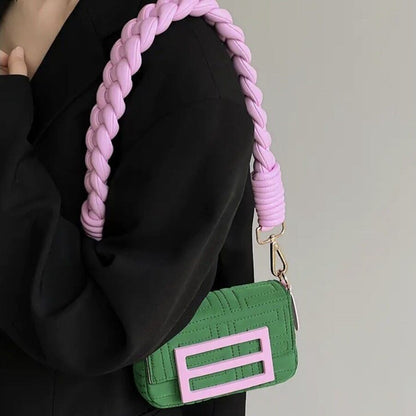 PREORDINA Borsa Mini Intreccio Candy Green