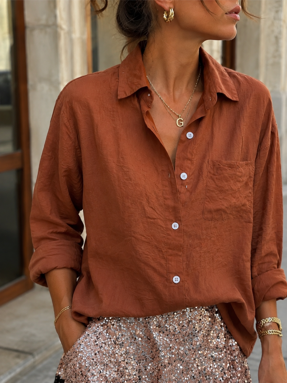 Camicia tencel BASIC