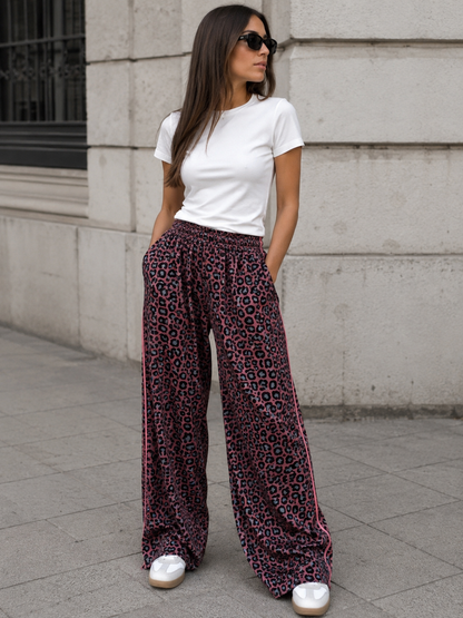 Pantalone Animalier Pink Urban