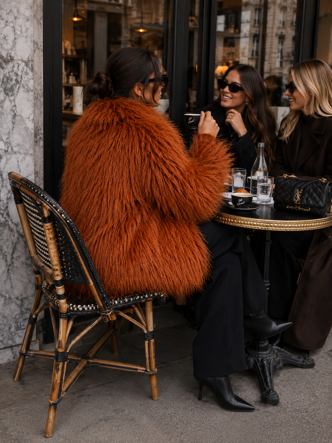 Pelliccia Mongolia orange