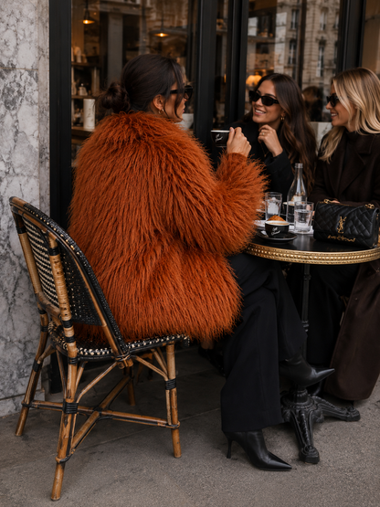 Pelliccia Mongolia orange