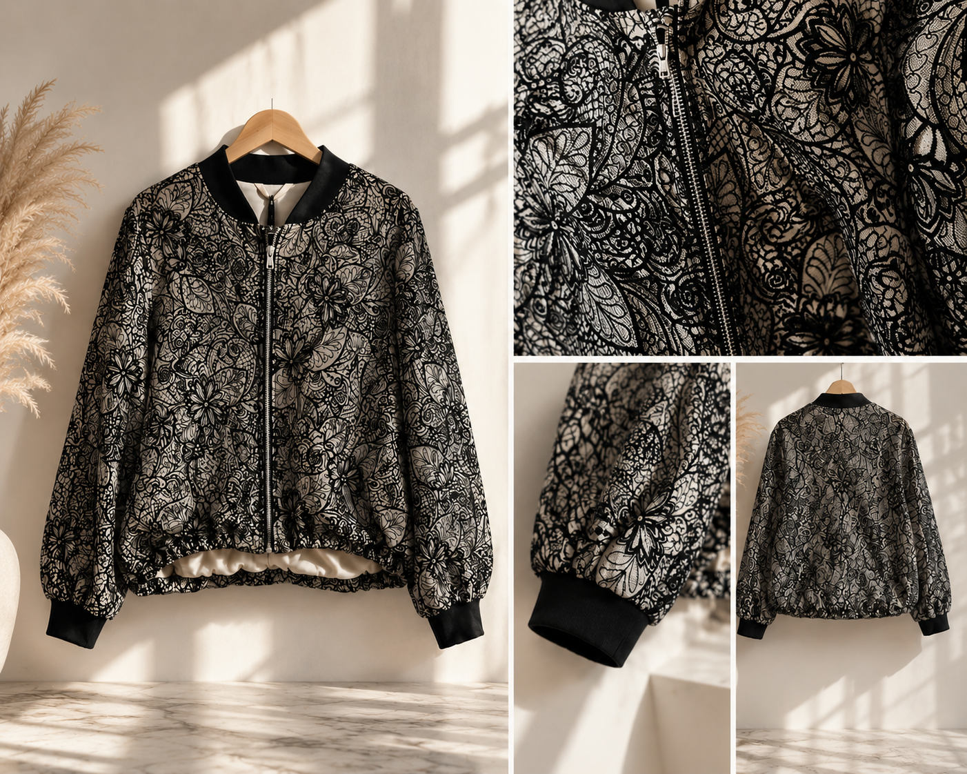 Bomber in pizzo Lumina