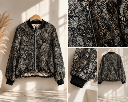 Bomber in pizzo Lumina